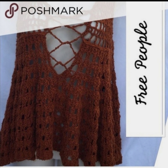 HP 🌻🎀🌻PRICE DROP TODAY NWT BEAUTIFUL FP CROCHET TOP - Picture 5 of 7